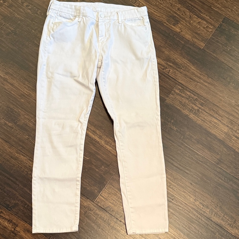 MOTHER Women's The Looker Crop Jeans in white